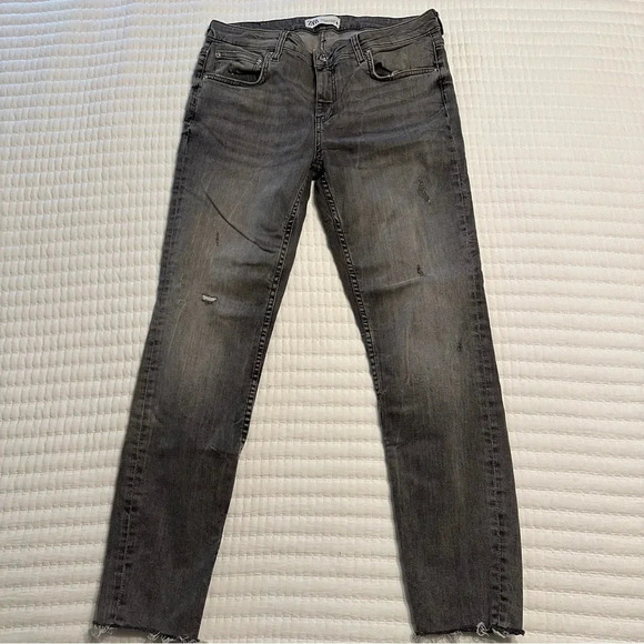 Zara skinny Fit  jeans Gray USA size 12 - Picture 1 of 9